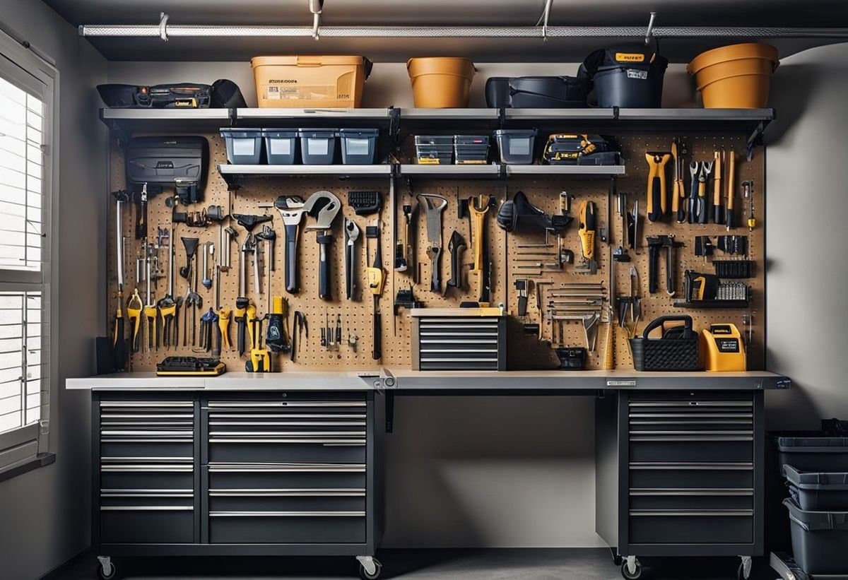 Handymanms workshop tool wall
